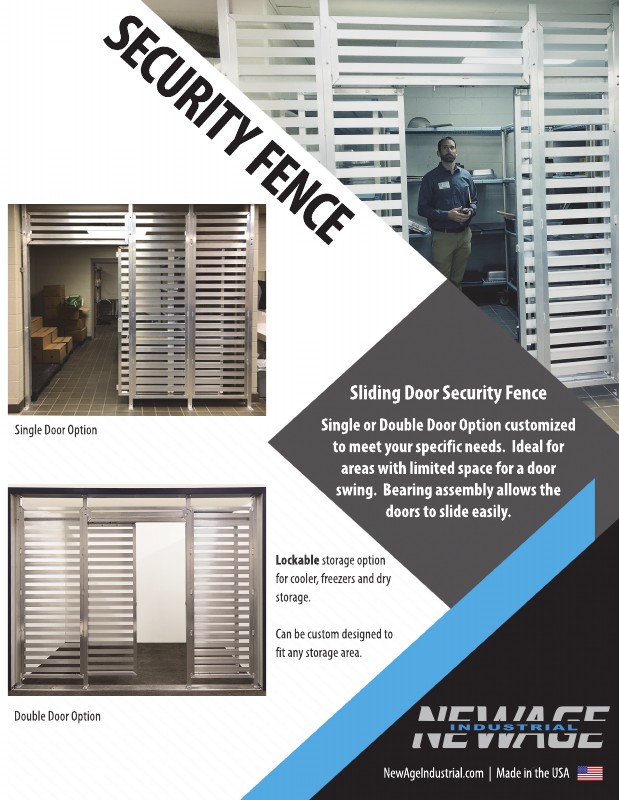 Security Fence - Sliding Door