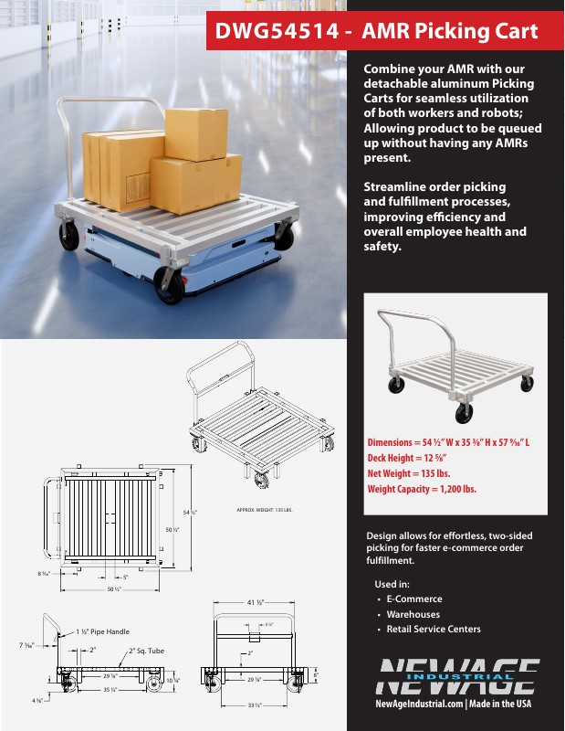 DWG54514 AMR-Compatible Picking Cart