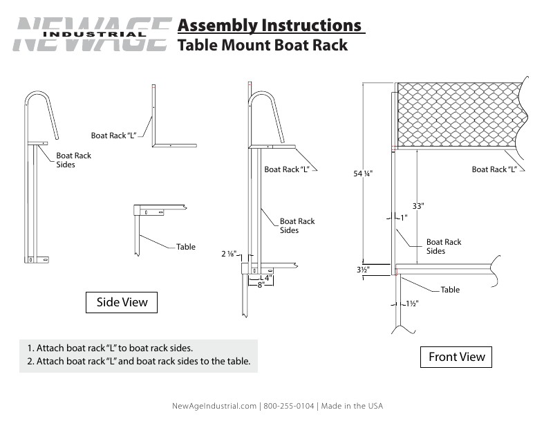 Boat Rack – Table Mount