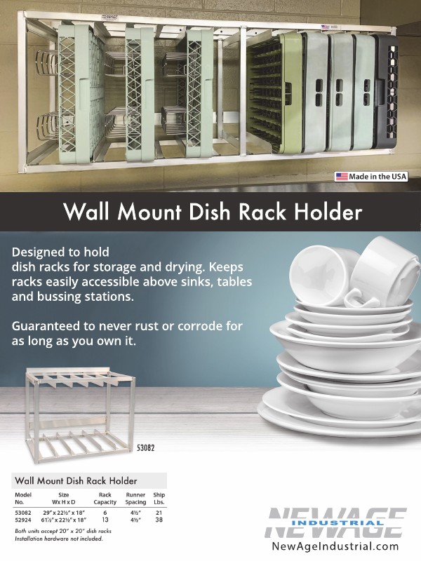 Wall Mount Dish Rack Holder