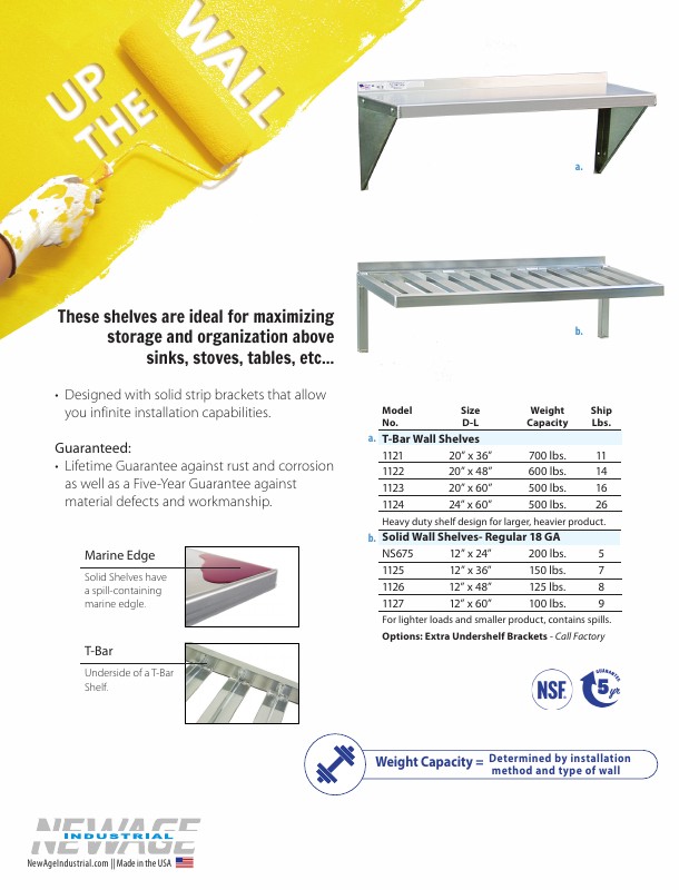 Wall Shelves - Flyer