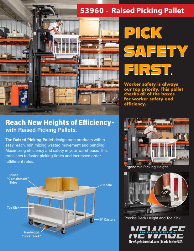 53960 Raised Platform Picking Pallet Sales Sheet