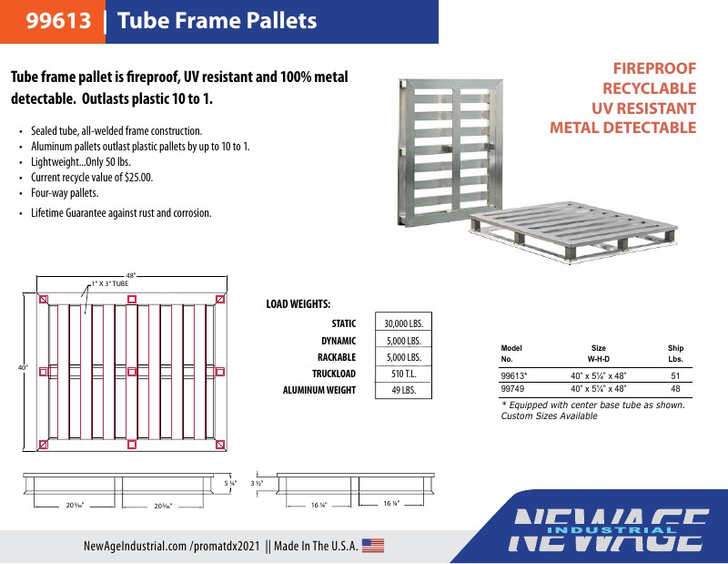 Pallets - Tube Frame 99613 and Channel 99557