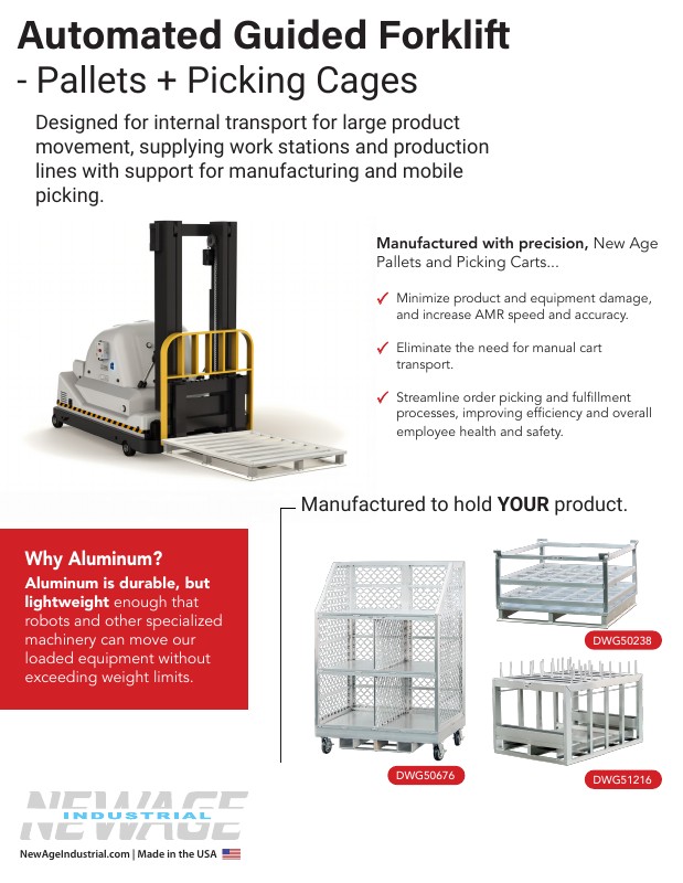AGV Forklift Pallets & Picking Cages + AMR Modules