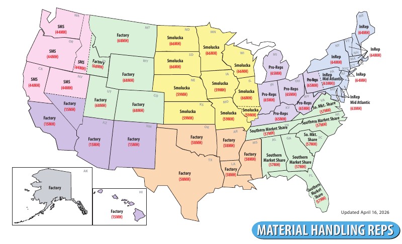 Material Handling Rep Map