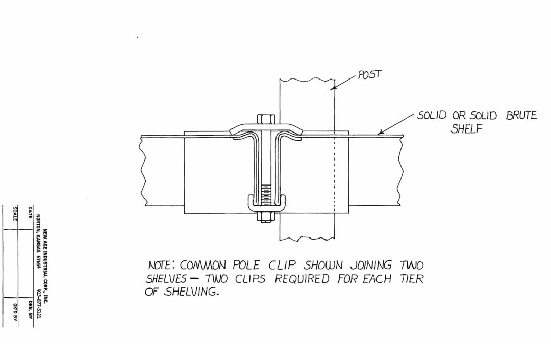 Adjustable Shelving – Common Pole Clip