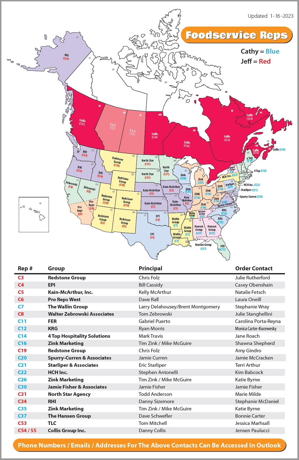 Foodservice Rep Map