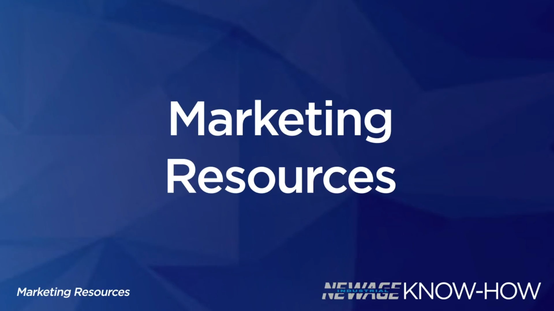 Know-How Video: Marketing Resources