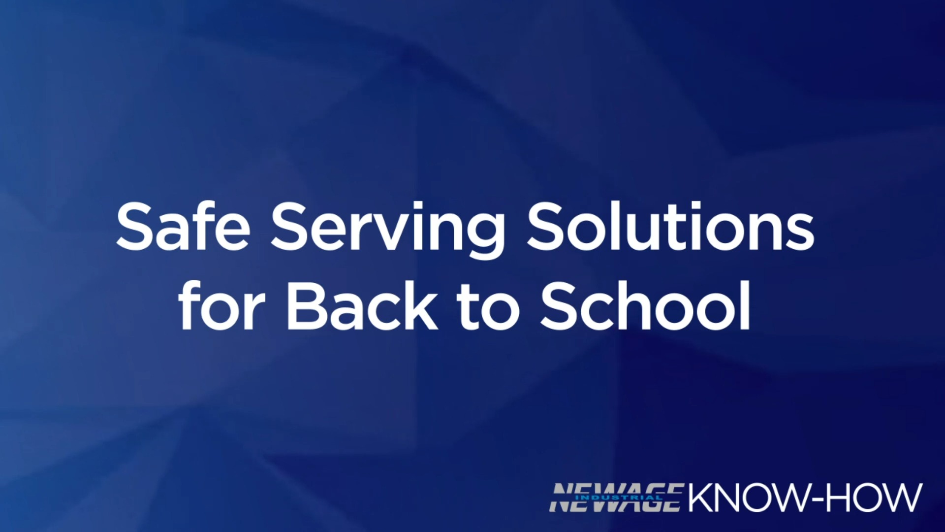 Know-How Video: Safe Serving Solutions for Back to School