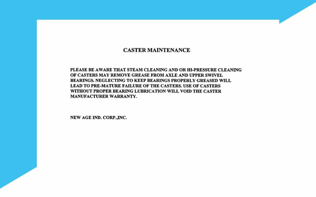 Caster Maintenance