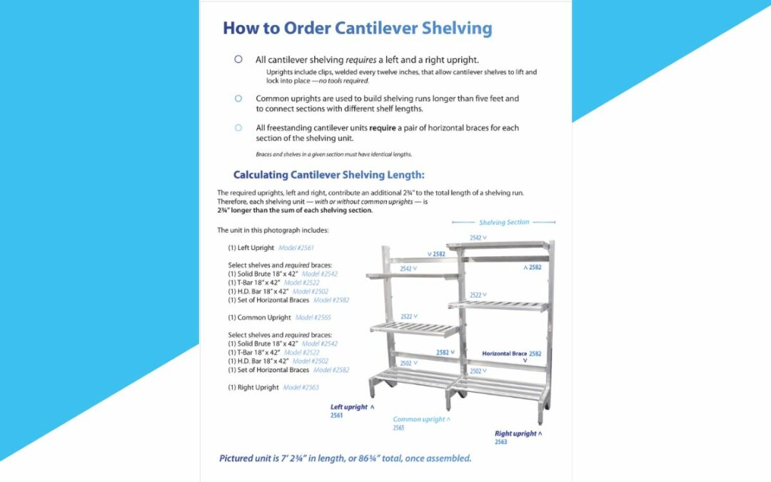 How to Order Cantilever Shelving